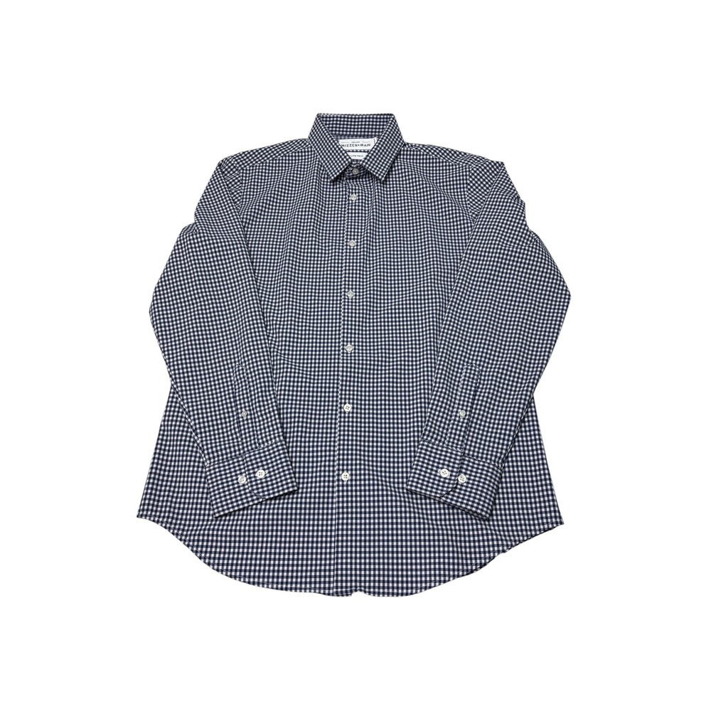 Mizzen+Main Leeward Dress Shirt Mens XL Trim Fit‎ Gingham Performance Stretch